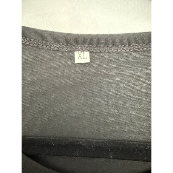 Shein May Contain Alcohol Funny T-Shirt Short Sleeve Black Women's XL - Picture 4 of 7